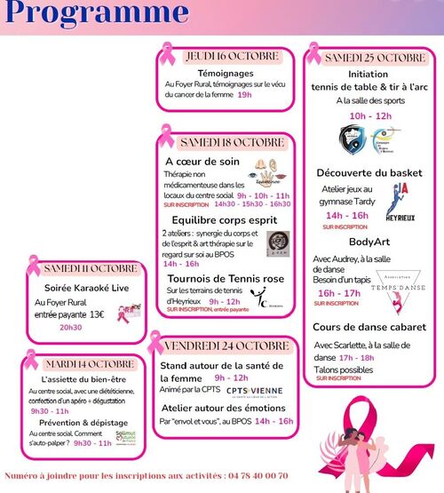 Programme Octobre Rose