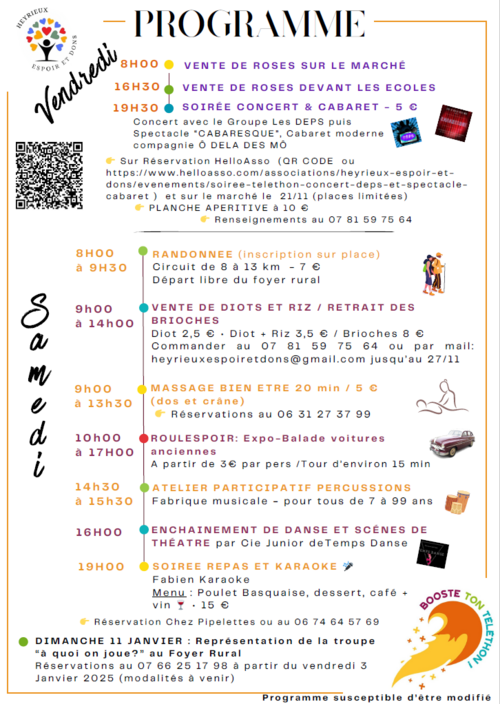 Programme Téléthon 2025