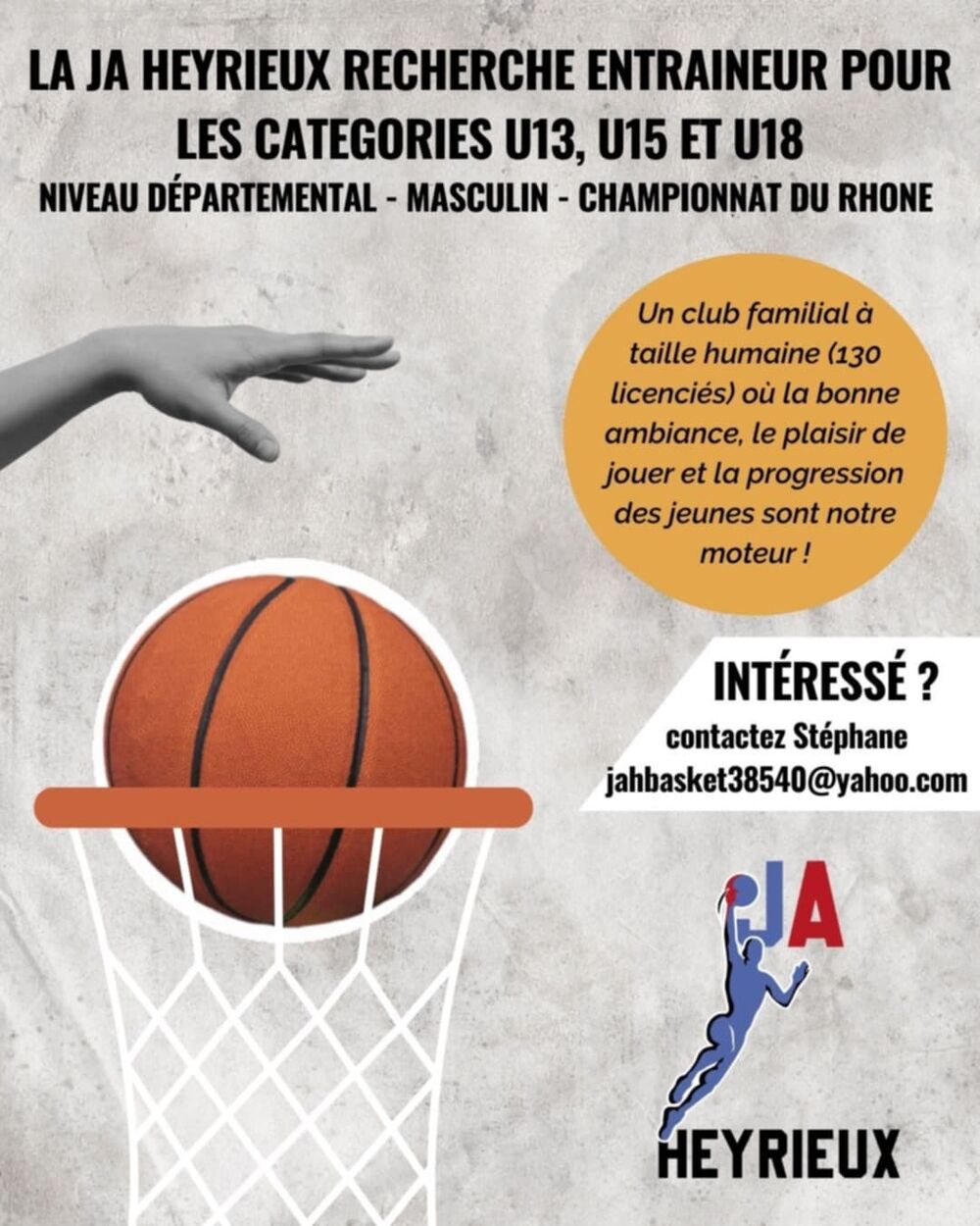 La JAH basket vous informe