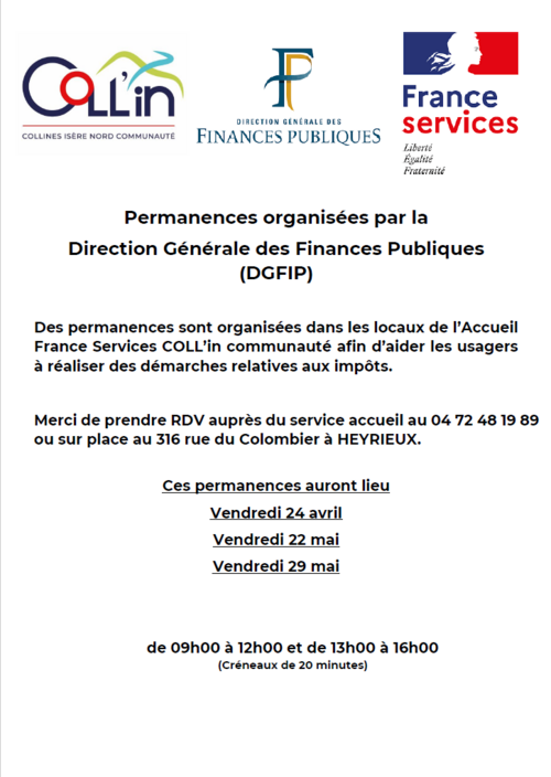 Coll'in - Permanences DGFIP