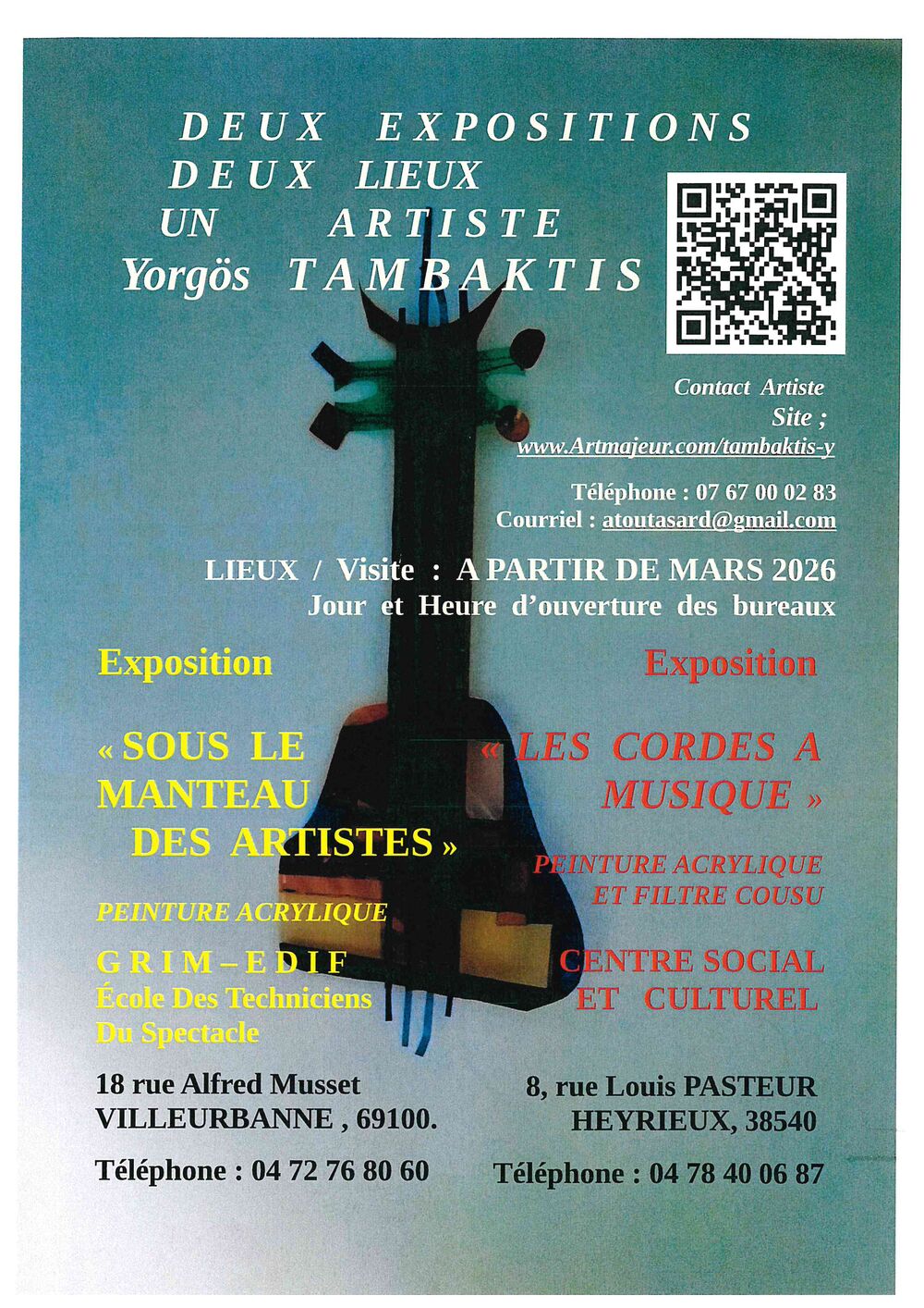 🎨 Exposition " Les cordes &agrave; musique "
