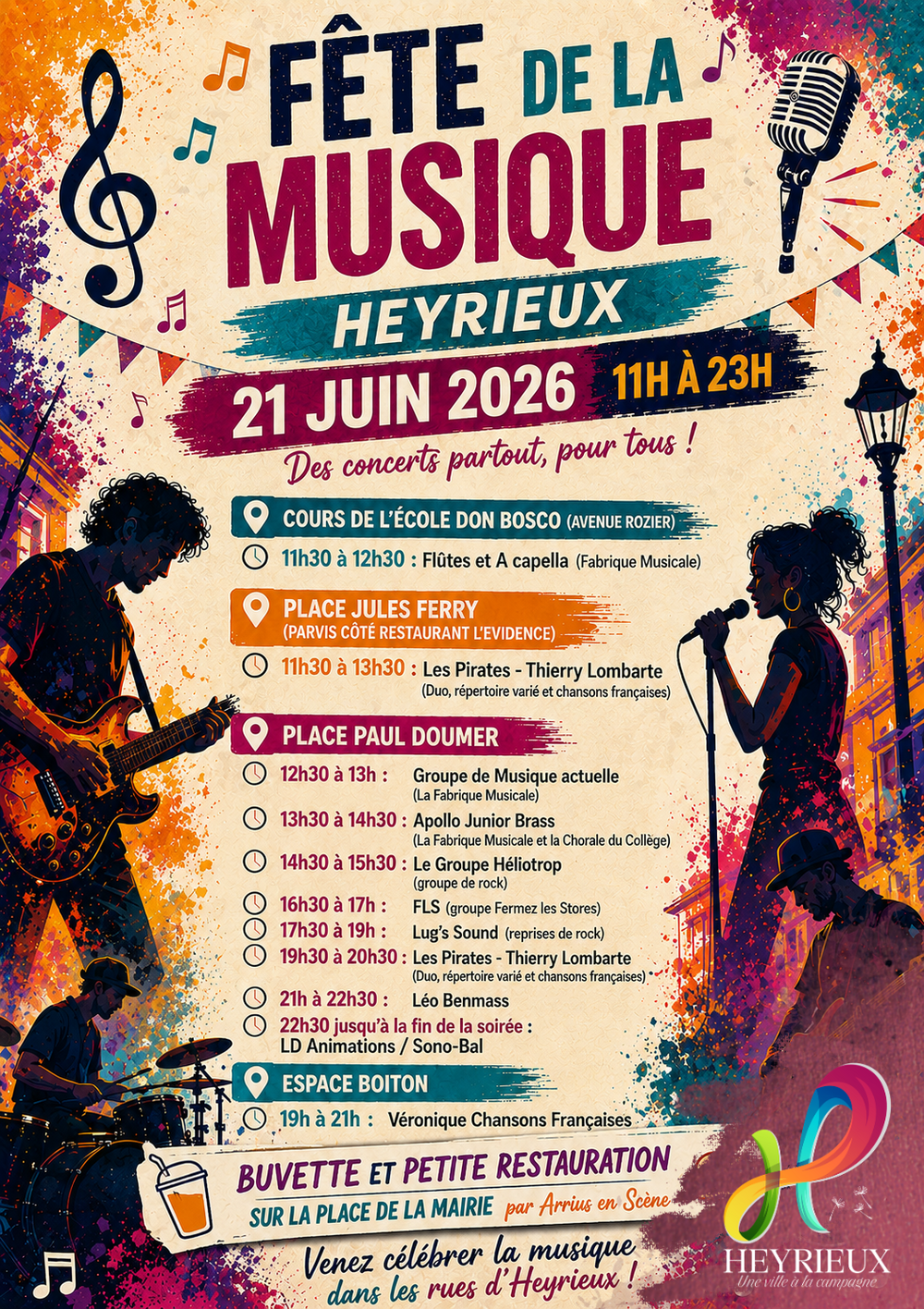 🎶 F&Ecirc;TE DE LA MUSIQUE 2026 &Agrave; HEYRIEUX 🎶