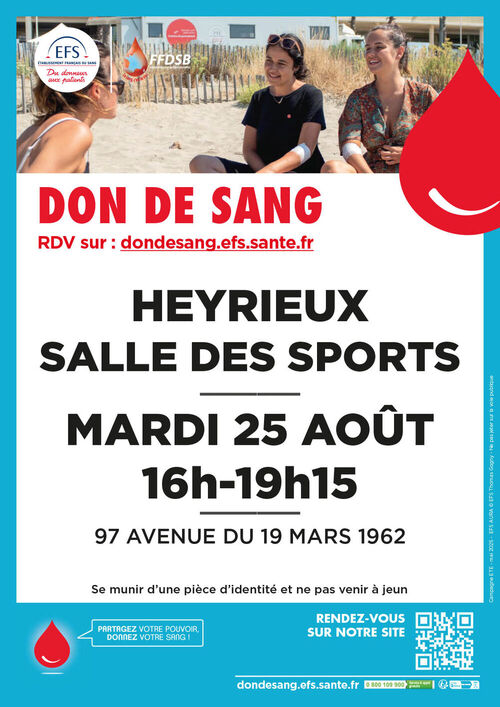 🩸 Don de sang &agrave; Heyrieux : chaque don compte ! ❤️