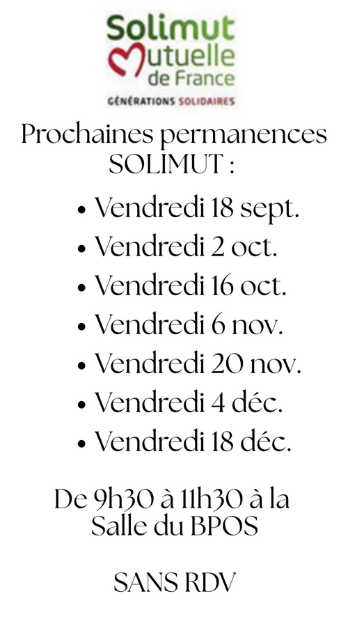 SOLIMUT vous informe