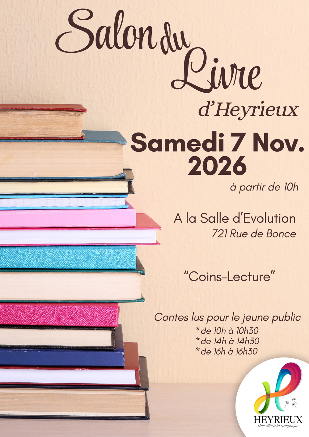 📚 Le Salon du Livre d'Heyrieux revient ! 📖