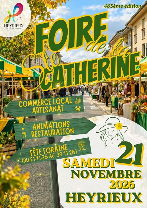 🎉 La Foire de la Sainte-Catherine revient à Heyrieux ! ㈏ 🎉 La Foire de la Sainte-Catherine revient à Heyrieux ! ㈏